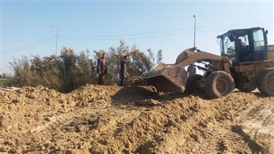 حملة لإزالة التعديات على الأراضي الزراعية بالبحيرة