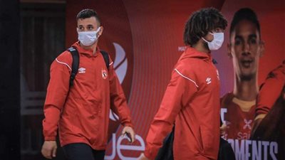 كأس الرابطة المصرية.. وصول الاهلي لملعب السلام (صور)