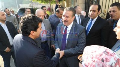 محافـظ المنوفية يستقبل وزير الشباب والرياضة بمكتبه بالديوان العام