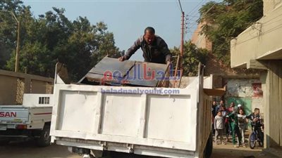 حملة موسعة لرفع الإشغالات والتعديات جنوب بني سويف