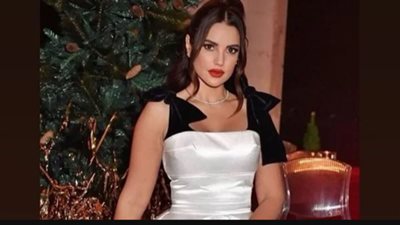 شاهد│ أحدث ظهور للفنانة درة بفستان أنيق.. وجمالها حديث الجمهور