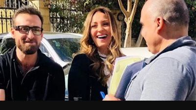 نرمين الفيقي في كواليس مسلسل 