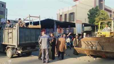 حملة موسعة في بني سويف لرفع الإشغالات