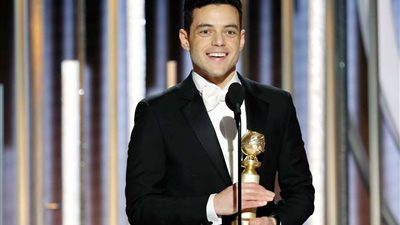 رامي مالك مشوه الوجه في 