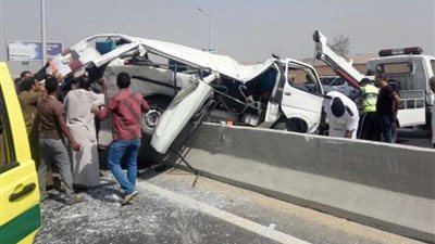تفاصيل الحالة الصحية للمصابين في حادث طريق شبرا بنها الحر