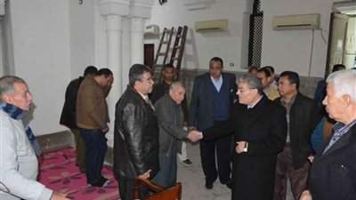 محافظ المنيا يتابع أعمال تطوير وصيانة مسجد الفولي