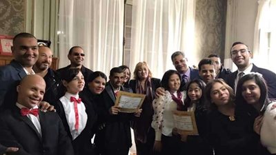 بالصور.. كورال لذوي القدرات الخاصة بحفل كلية التربية الموسيقية بجامعة حلوان