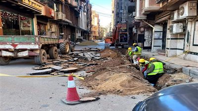 متابعة إحلال وتجديد شبكة مياه الشرب بشوارع سوهاج