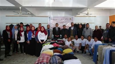 افتتاح المعرض الخيري السادس لطلاب جامعة المنيا