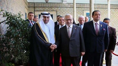 علاء عابد يهنئ الرئيس التونسي في قصر 