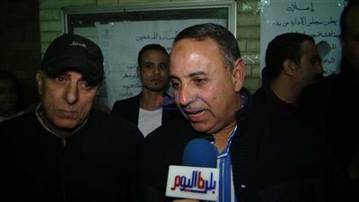 تيسير مطر يصل مقر انتخابات النادي المصري القاهري