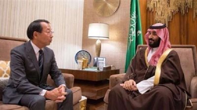 ولي العهد السعودي يجري مباحثات مع وزير الدفاع الياباني