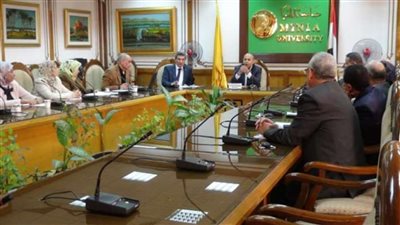 جامعة المنيا تناقش الخريطة الزمنية والإجرائية لاعتماد باقي كليات الجامعة