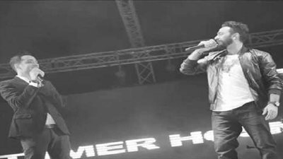 رامي جمال وتامر حسني يستعدان لإحياء حفل غنائي واحد بالتجمع.. غدًا