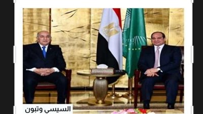 السيسي وتبون يوجهان بتكثيف التنسيق لتفعيل آليات العمل العربي