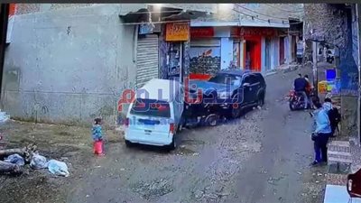 اصابة 4 أشخاص في حادث تصادم سيارة بمدخل قرية بالمنوفية