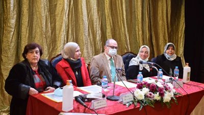 إفتتاح الملتقى الإلكتروني الثاني لوحدة النشر العلمي بكلية البنات جامعة عين شمس | صور