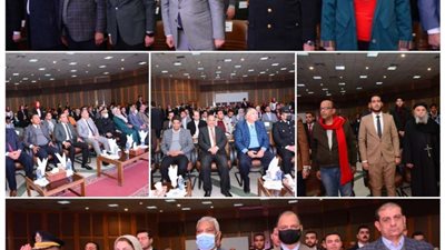 جامعة أسيوط تكرم قيادات أمنية وأسر الشهداء في احتفالها بعيد الشرطة