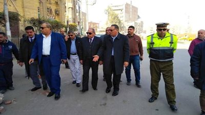 محافظ الشرقية يتفقد أعمال تجميل المرحلة الثانية لمنطقة القناطر التسعة