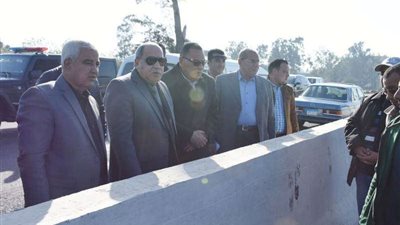 محافظ الشرقية يتفقد أعمال إزدواج طريق 