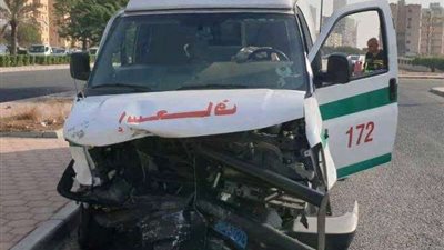 إصابة 6 أشخاص في حادث تصادم ميكروباص بسيارة إطفاء بقنا