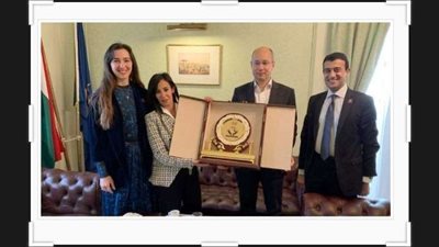 وفد تنسيقية شباب الأحزاب والسياسيين يلتقي السفير المجري بالقاهرة