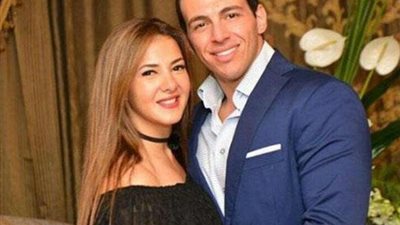 بكلمات رومانسية.. رامي رضوان يحتفل بعيد ميلاد دنيا سمير غانم