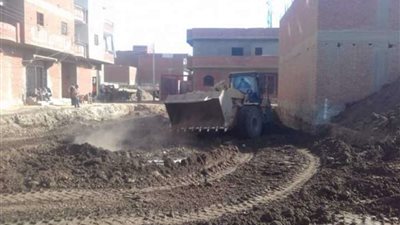 إزالة 538 حالة تعد علي الأراضي الزراعية بالمنيا