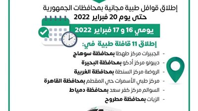 إطلاق 11 قافلة طبية ضمن مبادرة رئيس الجمهورية 