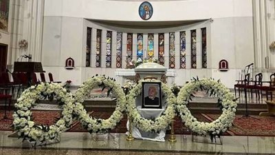 بطريرك الكاثوليك يرأس صلاة جنازة الأنبا يوحنا قلته