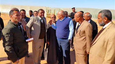 الزملوط يتفقد مشروع زراعي على مساحة 106 فدان بالقلمون