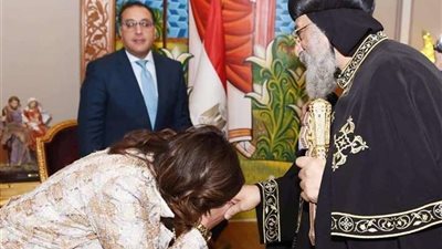 وزيرة الهجرة تشارك في احتفالية الكنيسة بعيد الميلاد المجيد بقصر الدوبارة (صور)