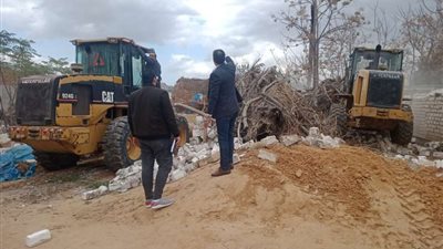 إزالة 71 تعدي على الأراضي الزراعية بمركز حوش عيسى فى البحيرة