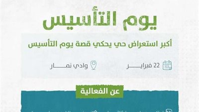 تعرف على شروط حضور يوم التأسيس السعودي