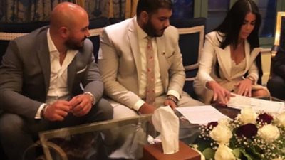 بالصور.. محمود العسيلي يحتفل بعقد قرانه