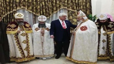 النائب الوفدي محمد مدينة يشارك الأخوة الأقباط احتفالات عيد الميلاد المجيد