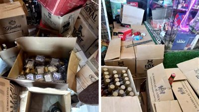 تموين العجمي: ضبط 352 زجاجة خمور مجهولة المصدر وبدون ترخيص بيع