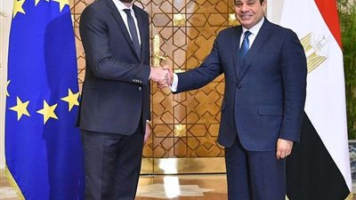 تفاصيل لقاء السيسي برئيس المجلس الأوروبي في قصر الاتحادية اليوم (صور)