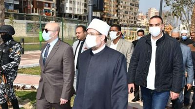 وزير الأوقاف ومحافظ بني سويف يتفقدان ممشى كورنيش بني سويف الجديد