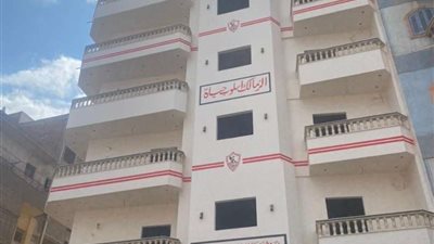 مشجع زمالكاوى يطلى منزله بألوان الزمالك.. صور