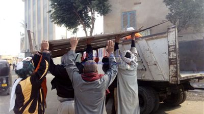 حملة موسعة لرفع الإشغالات وإزالة التعديات بمركز إهناسيا غرب بني سويف