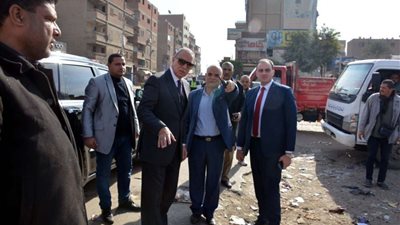 محافظ القليوبية يشن حملة لرفع الإشغالات والقمامة بشبرا الخيمة وقليوب