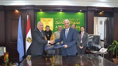 بروتوكول تعاون بين جامعة الإسكندرية ومديرية الشئون الصحية