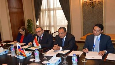 بالصور| السفير بدر عبد العاطي يستقبل نائب رئيس المجلس الوطني السلوفاكي