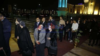 بدء مراسم عزاء نجل مايا مرسي بالتجمع الخامس (صور)