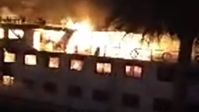 السيطرة على حريق جزيرة بوسط النيل بأسوان