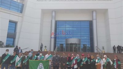 طلاب جامعة المنوفية في زيارة للمجلس الوطني للذكاء الاصطناعي بالقرية الذكية