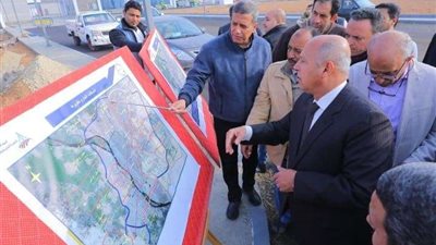 وزير النقل يتفقد أعمال صيانة وتطوير الطريق الدائري