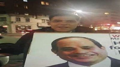 الاتحاد العام للمصريين في لندن ينظم وقفة ترحيب بالرئيس السيسي (فيديو)