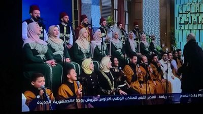 احياء لذكري النصف من شعبان مني الشاذلي تستضيف فرقة سماع للانشاد الديني